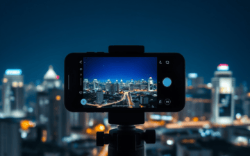gece fotoğrafı telefonu