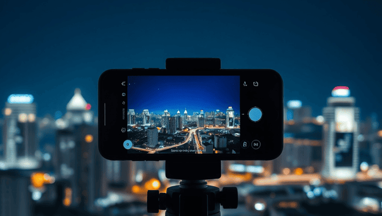 gece fotoğrafı telefonu